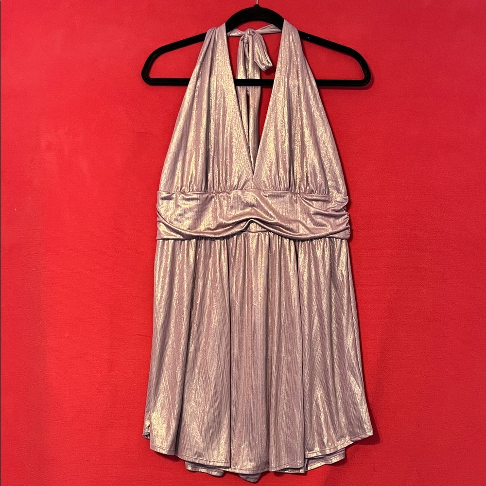 Wild Fable Shimmering Halter Dress